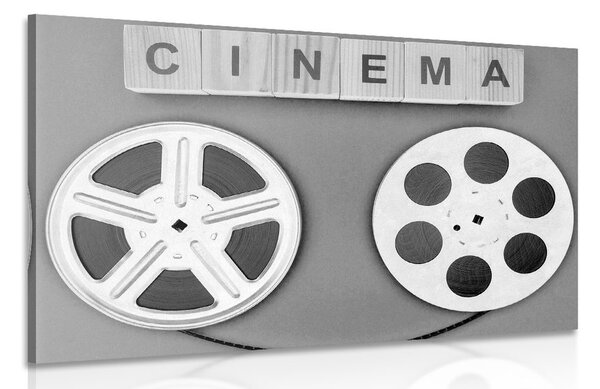 Obraz filmová páska v čiernobielom prevedení