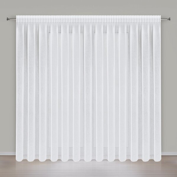 ZÁCLONA NA PÁSKE ELPIDIA 350X250 CM BIELA