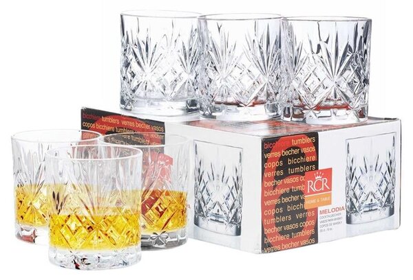 RCR MELODIA POHÁR NA WHISKY 340ML SADA 6 KS