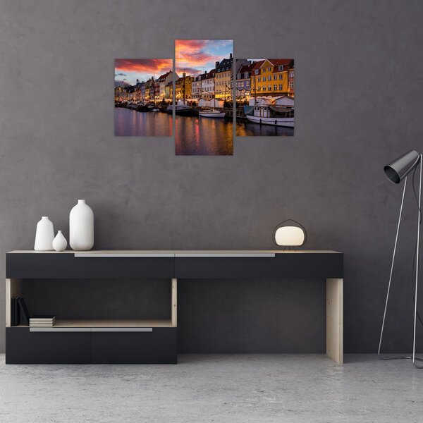 Obraz - Nyhavn, Kodaň (90x60 cm)