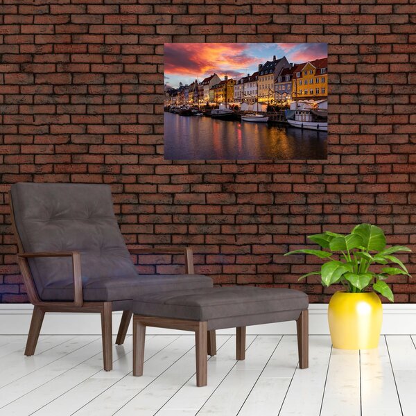 Obraz - Nyhavn, Kodaň (70x50 cm)