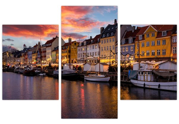 Obraz - Nyhavn, Kodaň (90x60 cm)