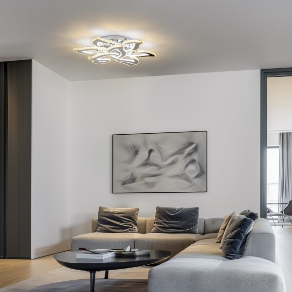 Brilagi - LED Stmievateľný prisadený luster TWIST LED/180W/230V 3000-6500K + DO