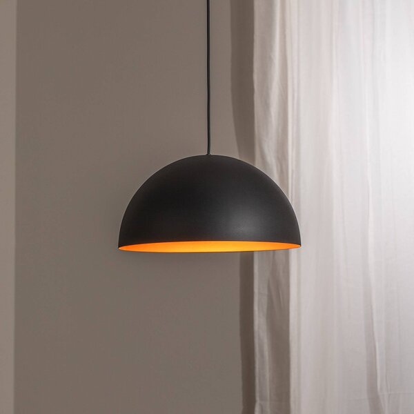 Závesné LED svietidlo Studio Line 50993, čierna/medená, Ø 35 cm, Čierna, Obývacia izba / jedáleň, Hliník, Závesné svietidlo
