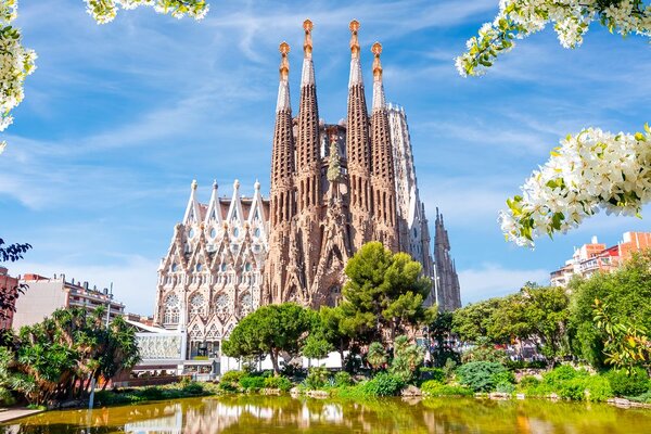 Obraz katedrála v Barcelone