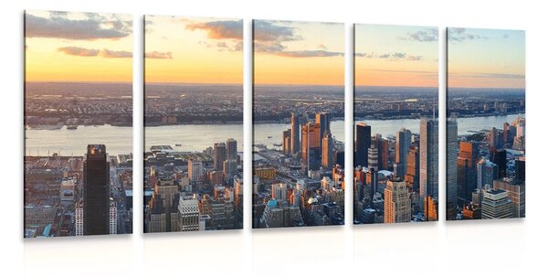 5-dielny obraz mesto New York