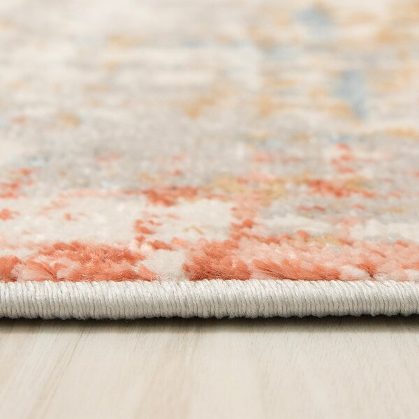 TA Koberec G512C WHITE/SALMON PORTLAND HIK Biely Obdĺžnikový Rozmer: 80x150 cm