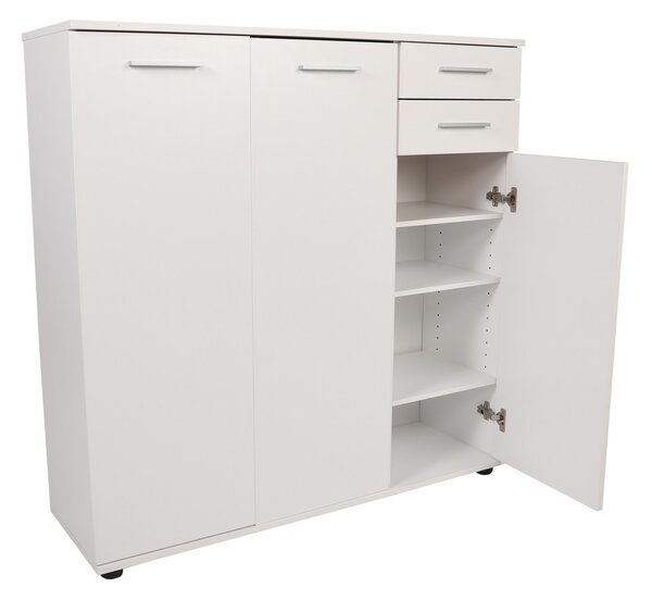 ASIR Skriňa na topánky DOORS 3+2, biela
