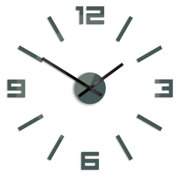 Moderné nástenné hodiny ARABIC GRAY gray (nalepovacie hodiny na stenu)