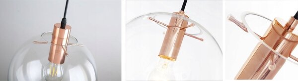 TooLight Stropné svietidlo Lassi 20/25/30 cm ružové