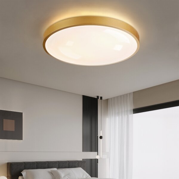 Brilagi - stmievateľné LED svietidlo GLASS POOL DOUBLE LED/80W/230V 60 cm zlaté + DO