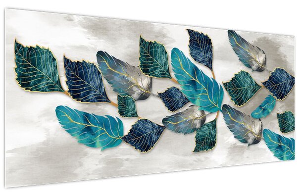Obraz - Ilustrácie peria (120x50 cm)