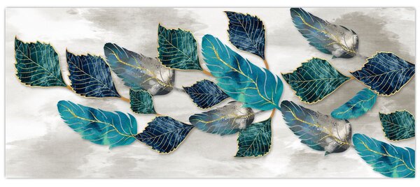 Obraz - Ilustrácie peria (120x50 cm)