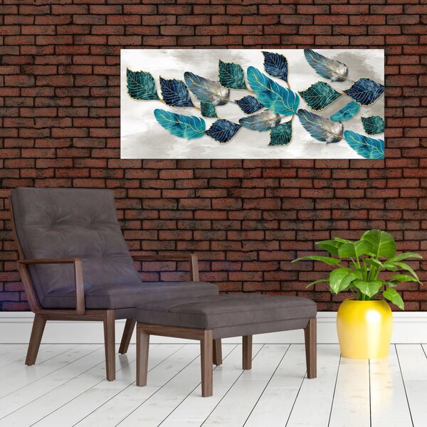 Obraz - Ilustrácie peria (120x50 cm)