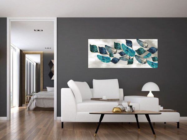 Obraz - Ilustrácie peria (120x50 cm)