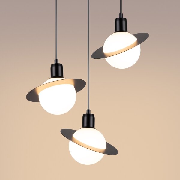 Sollux SL.1359 - Luster na lanku HYPERION 3xG9/8W/230V čierna
