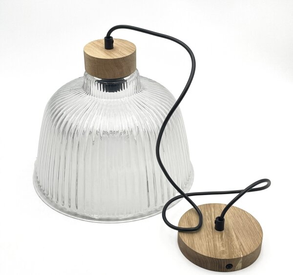 Luster na lanku ASTA 1xE27/60W/230V pr. 28 cm dub