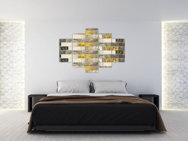 Obraz - Dekor s textúrami (150x105 cm)