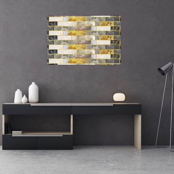 Obraz - Dekor s textúrami (90x60 cm)