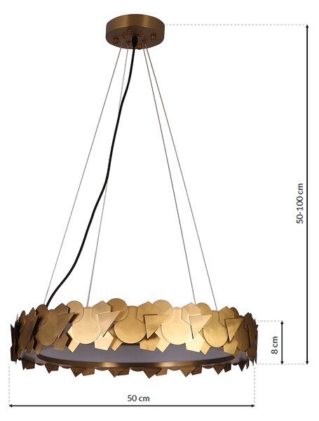 Závesné LED svietidlo Soho, 1x LED 24w, 3000k, g