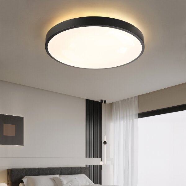 Brilagi - LED stmievateľné svietidlo GLASS POOL DOUBLE LED/80W/230V 60 cm čierna + DO