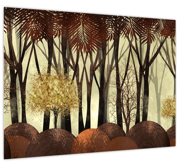 Obraz - Dekoratívne les (70x50 cm)