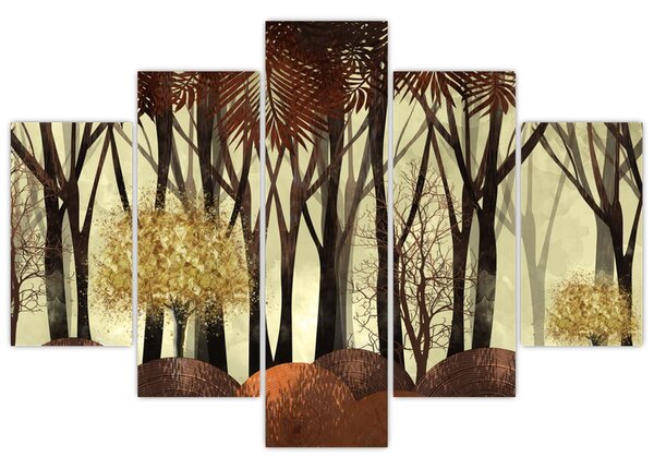 Obraz - Dekoratívne les (150x105 cm)