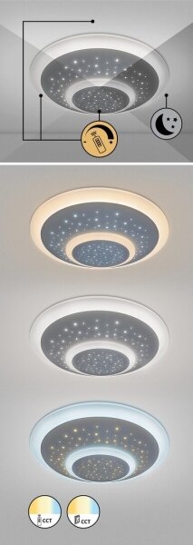 Rabalux - LED stmievateľné stropné svietidlo LED/47W/230V 3000-6000K + diaľkové ovládanie
