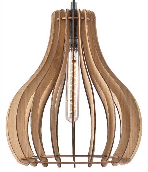 Luster na lanku TUCCI 1xE27/60W/230V pr. 29 cm dub