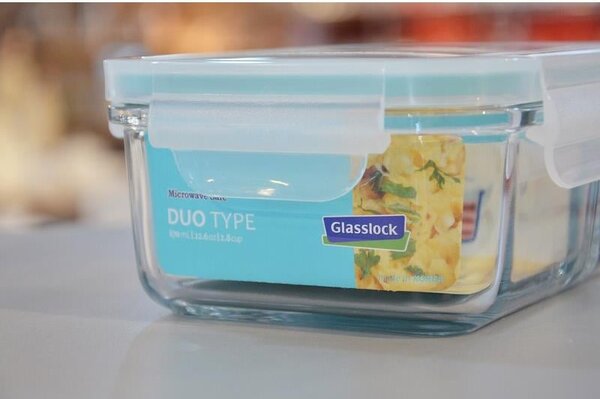 GLASSLOCK SKLENENÁ OBDĹŽNIKOVÁ NÁDOBA DUO 670ML
