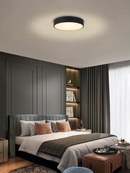 Immax NEO 07201L-LED Stmievateľné stropné svietidlo RONDATE 28W/230V čierna Tuya+DO