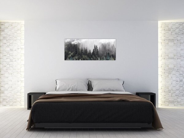 Obraz - Les s ilustrovanými prvkami (120x50 cm)