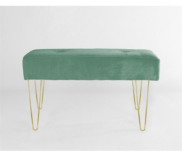 Zelená zamatová lavica Sage - Velvet Atelier