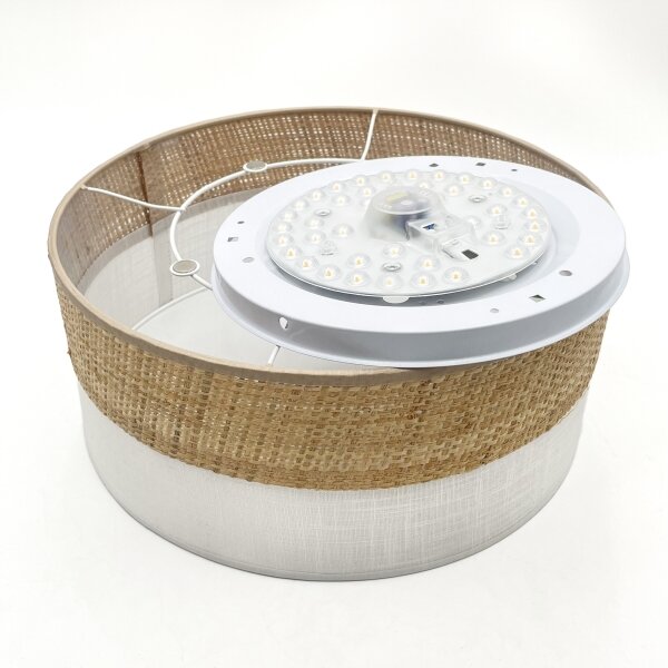 LED stropné svietidlo SIRJA BOHO LED/20W/230V pr. 35 cm béžové/biele