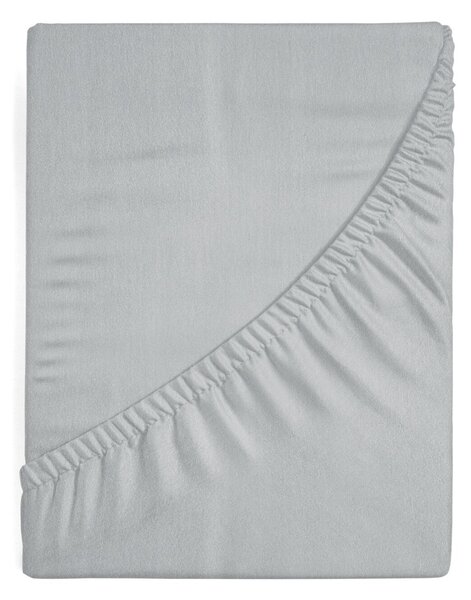 JERSEY PRESTIERADLO 220X240 CM, VÝŠKA 30 CM SIVÉ
