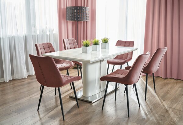 INLEA Jedálenská stolička 4 kusy ARDEN - rose gold