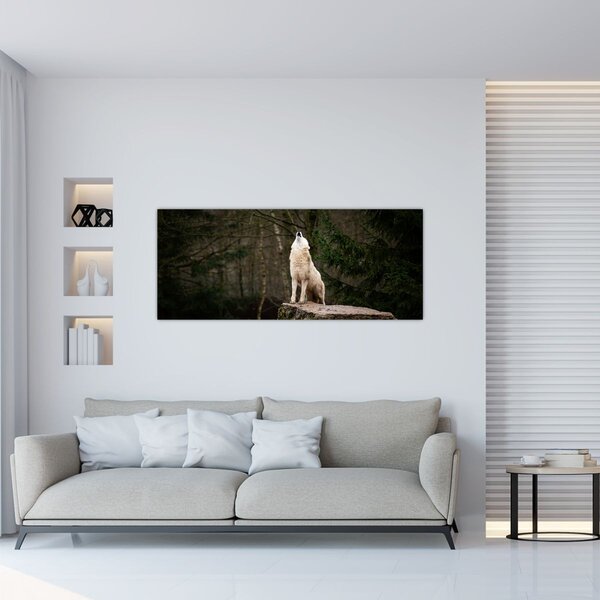 Obraz - Vytie vlka (120x50 cm)