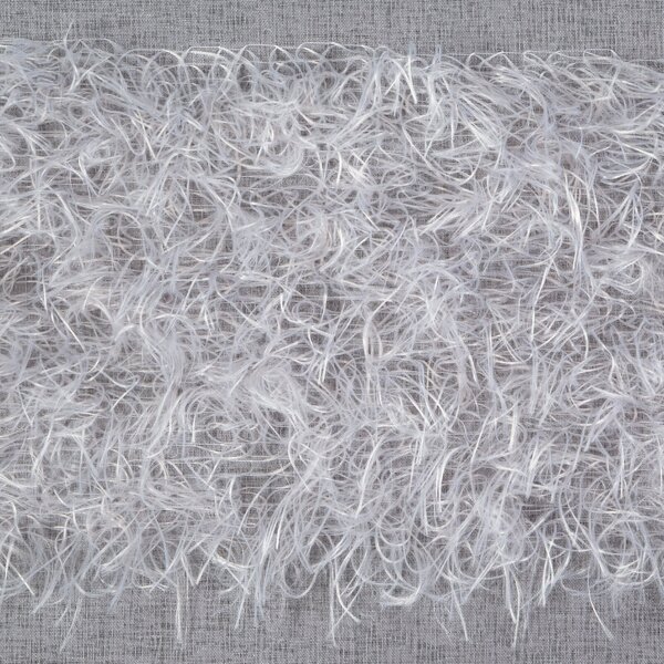 ZÁCLONA NA KRÚŽKOCH MARGARET2 140X250 CM STRIEBORNÁ