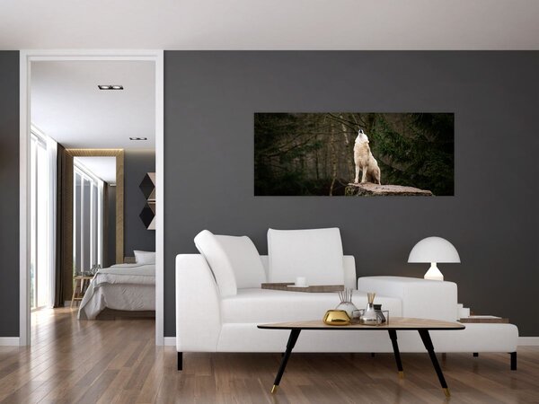 Obraz - Vytie vlka (120x50 cm)