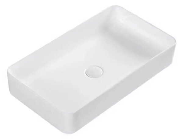 Erga Barbara, umývadlo na dosku 615x350x110 mm, biela lesklá, ERG-V03-YT-060-WH