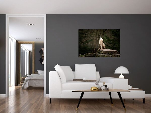 Obraz - Vytie vlka (90x60 cm)