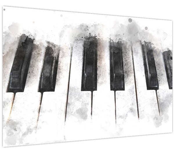 Obraz - Piano, aquarel (90x60 cm)