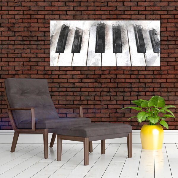 Obraz - Piano, aquarel (120x50 cm)