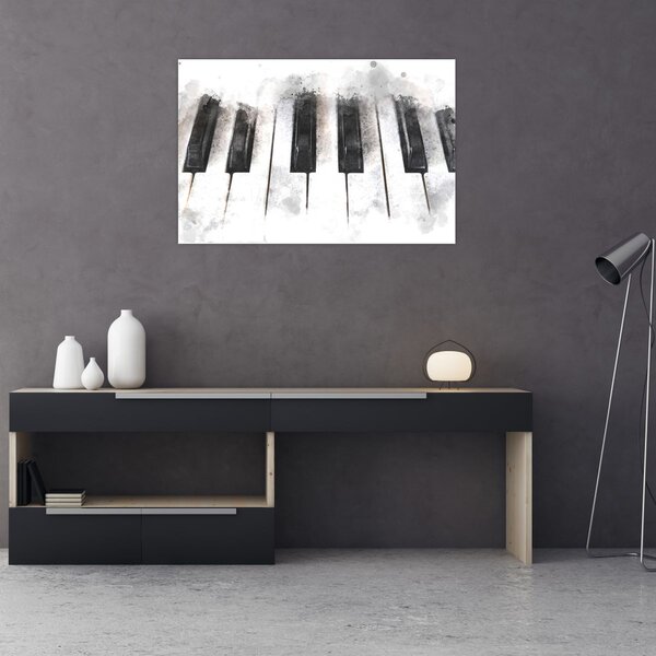 Obraz - Piano, aquarel (90x60 cm)