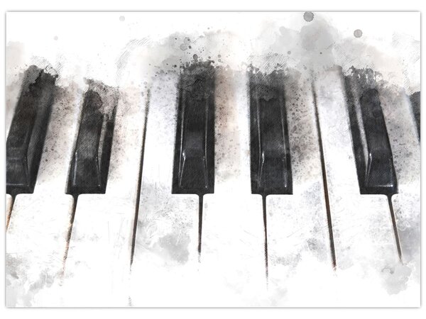 Obraz - Piano, aquarel (70x50 cm)