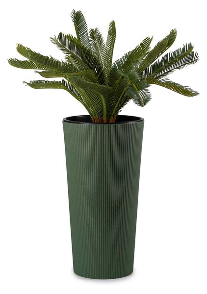PLASTOVÝ KVETINÁČ URBANIKA ECO SADA 2KS 57X30 CM+46,6X25,5 CM ZELENÁ