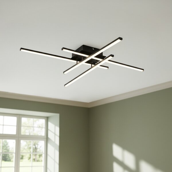 Brilagi - LED stropné svietidlo STRIPES LED/37W/230V čierne