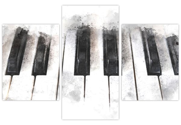 Obraz - Piano, aquarel (90x60 cm)