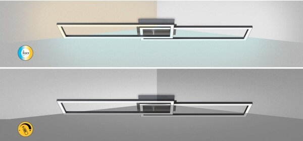 Rabalux 71004 - LED stmievateľné stropné svietidlo NEFERTUM LED/38W/230V + diaľkový ovládač