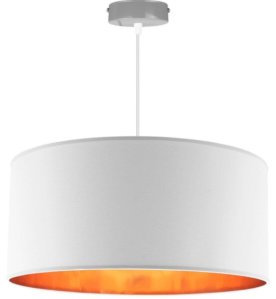 Závesné svietidlo Shade, 1x textilné tienidlo (výber zo 4 farieb), (výber z 3 farieb konštrukcie), (fi 44cm), g